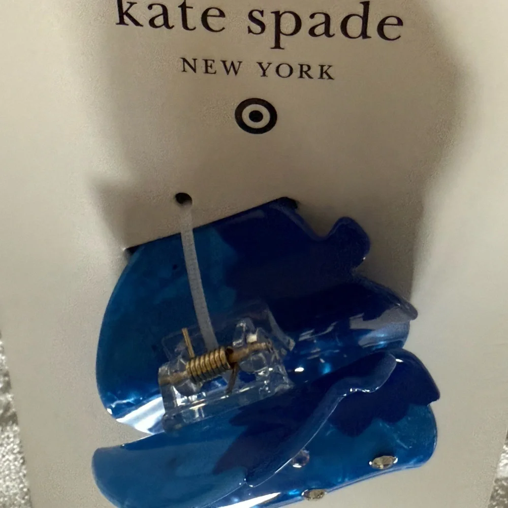 Kate Spade x Target Blue Strawberry Hair Claw Clip with Rhinestones – NWT